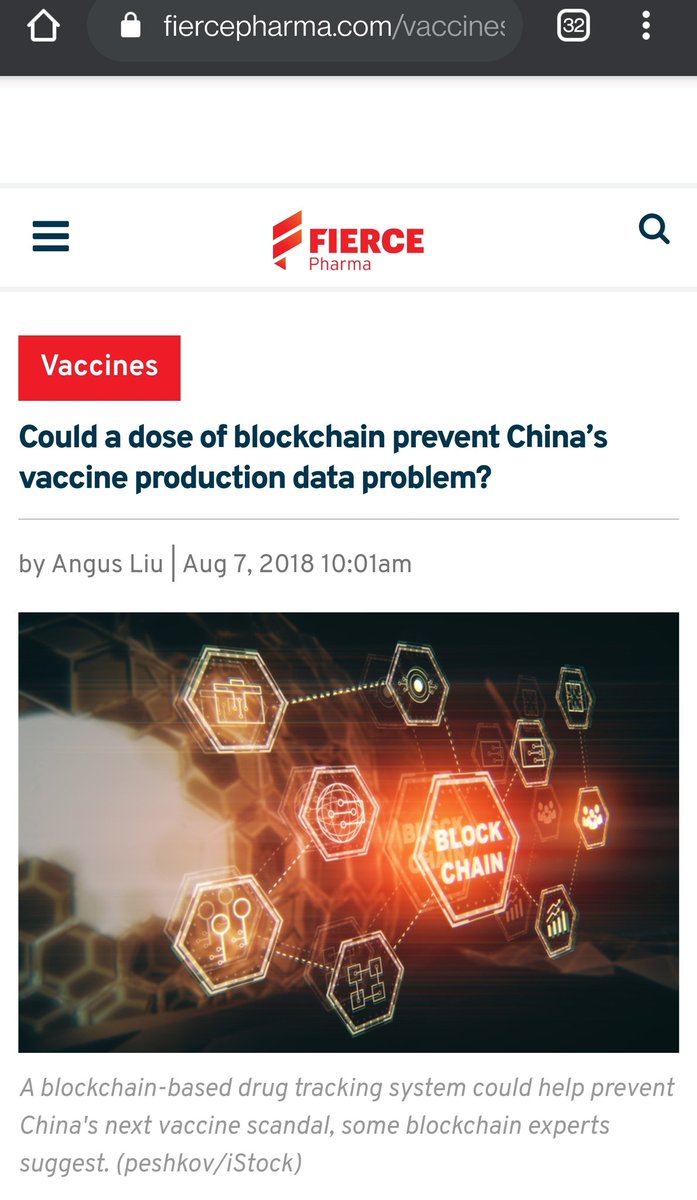 "Li suggested such joint bookkeeping records all the details in the entire vaccine supply chain" - "to who at which hospital or CDC bought a vaccine at what price and when the vaccine was given to whom."Sure does sound like a V-Pass (vaccine passport) to me.  #VeChain  $VET