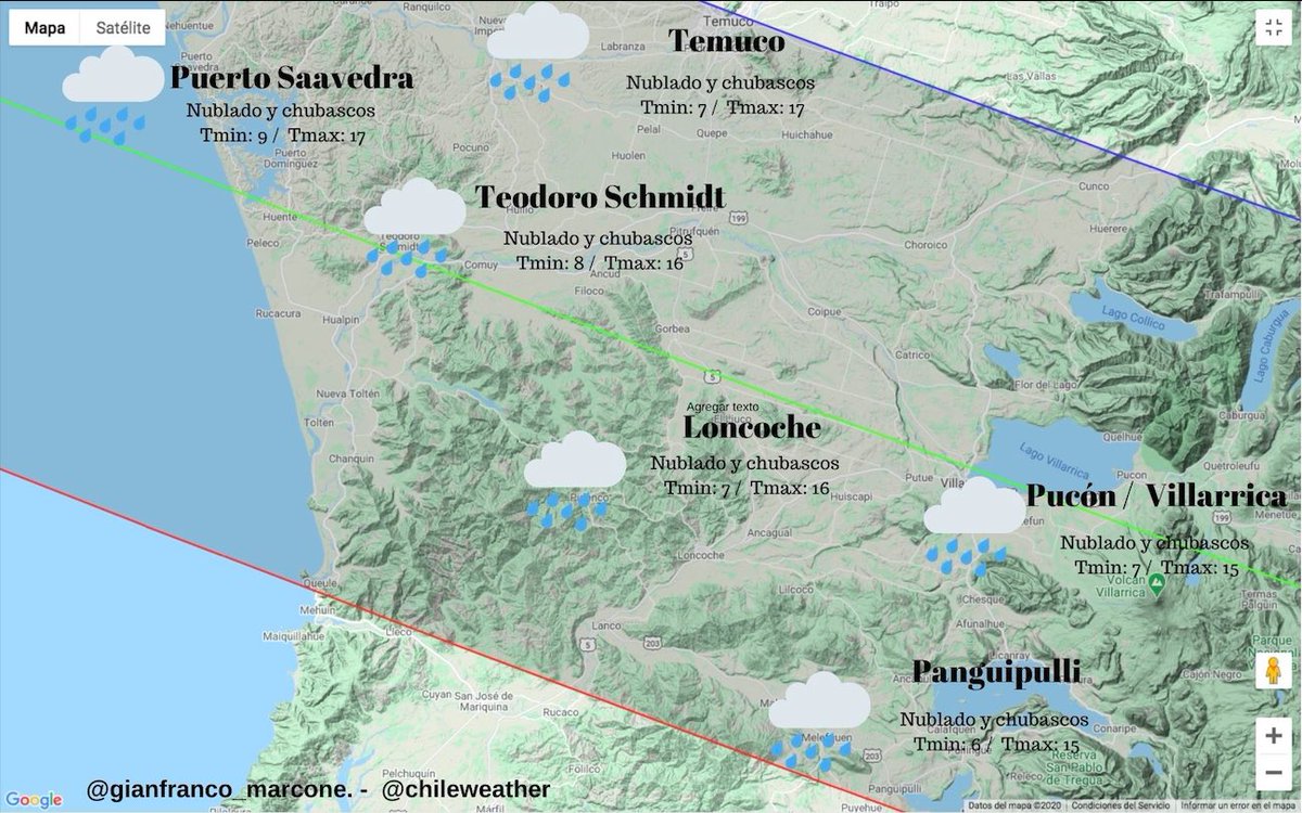 Nuestro último pronostico para este 14 de #Diciembre en la zona del 100% del #Eclipse2020 . Si bien a la hora del punto maximo (aprox 13 hrs) se estima sólo chubascos débiles en algunos sectores, estará nuboso y las esperanzas las ponemos en esos claros que deja la inestabilidad