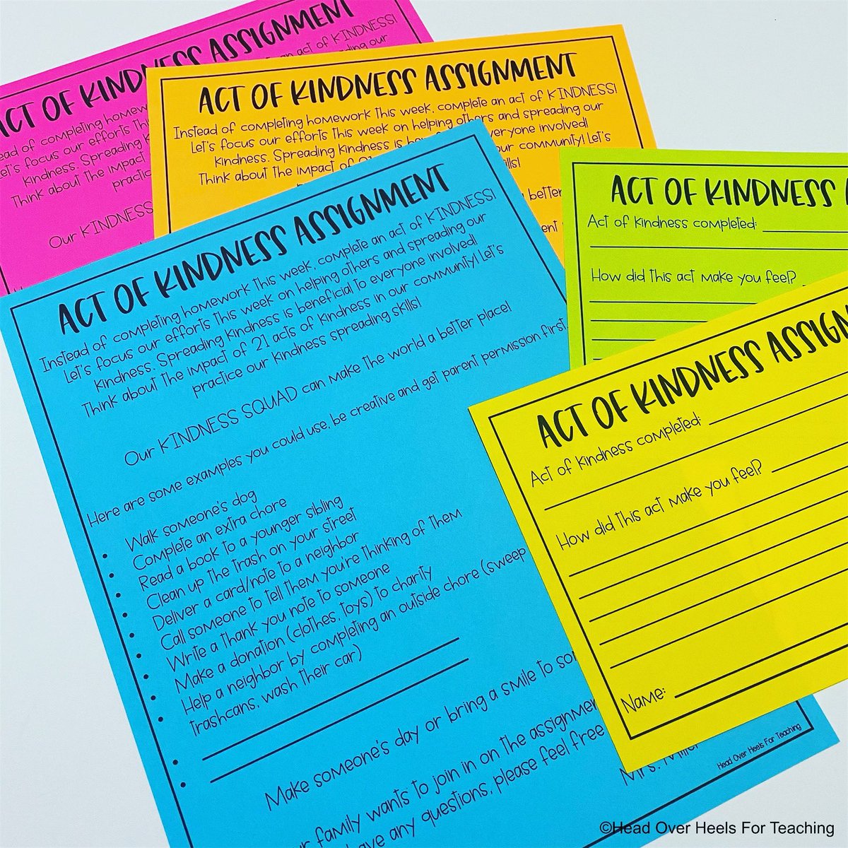 Instead of homework this week, I’m assigning acts of kindness! Last year it was a hit! The acts of kindness may be limited this year, but it’s important to me to give my students opportunities to be kind and show kindness!
FREE editable file! ❤️❤️
bit.ly/kindnessassign…