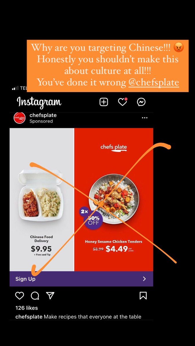 fReeYaaF's tweet photo. @ChefsPlateCA did you know this is #racist? Everyone is trying hard to survive during COVID and I’m sure you are too! But this can’t be about racism!!! 😡 https://t.co/ZzJQ4aqjuG