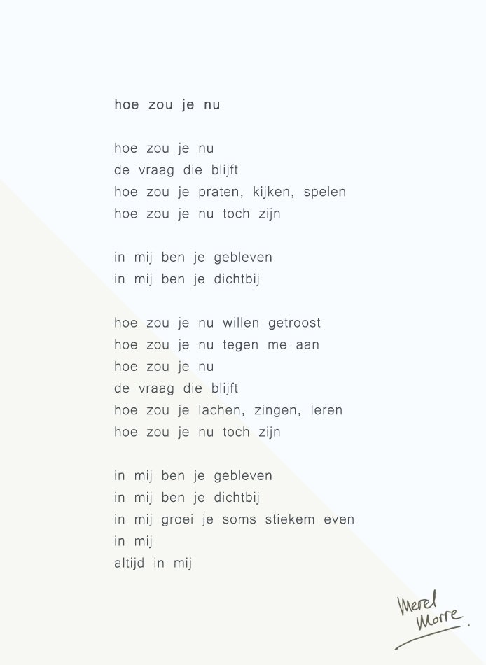 Mooi gedichtje van <a href="/MerelMorre/">Merel Morre</a> #wereldlichtjesdag
