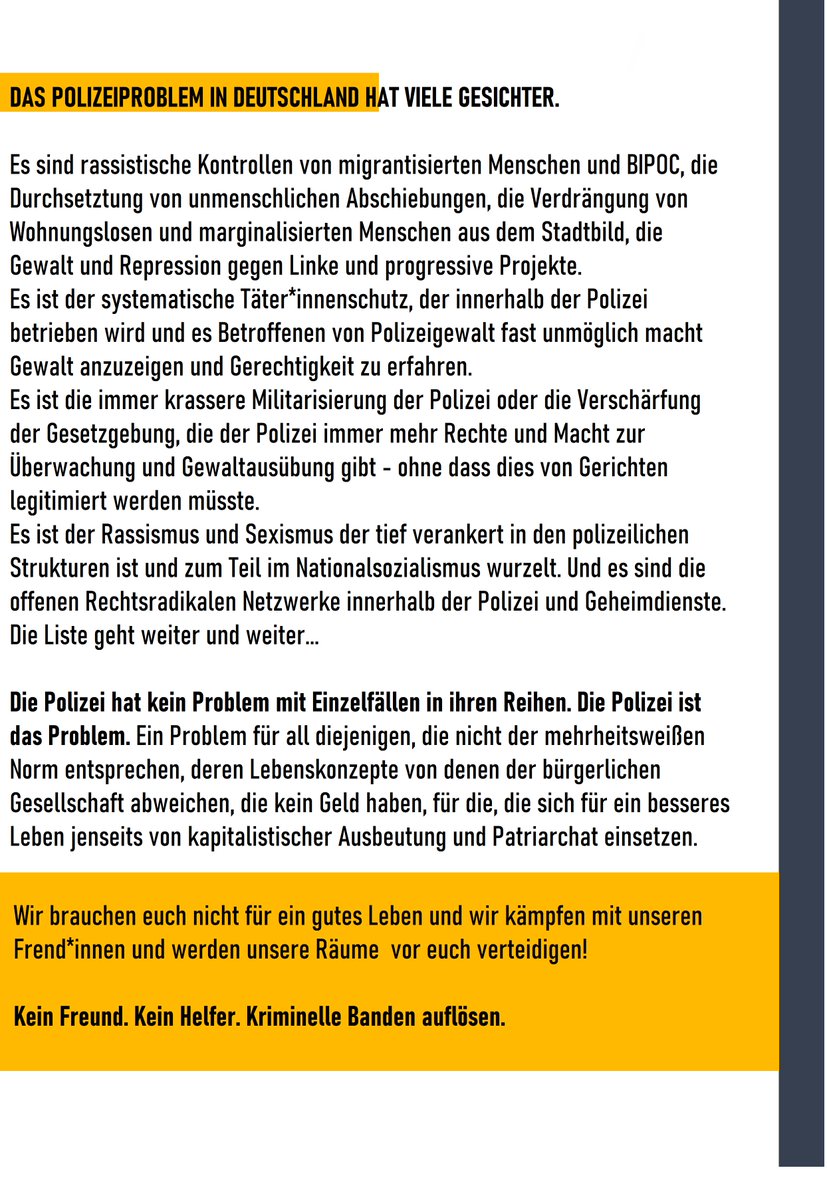 #1312 #ACAB gilt jeden Tag!

Schluss mit dem Gerede vom Einzelfall! 
Die Polizei und ihre Strukturen sind das Problem!

#keinFreundkeinHelfer #Polizeiproblem #b1312 #NoJusticeNoPeace