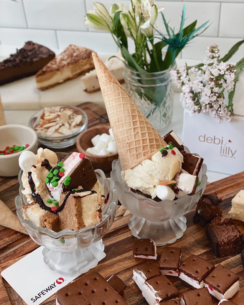 hungryheejin's tweet image. AD: Getting into the holiday spirit with @safeway ! Made crazy cake sundaes &amp;amp; decorated the dessert bar with #debilillydesign florals. more on the blog: lnk2.io/wkw7W4R #SignatureSELECT