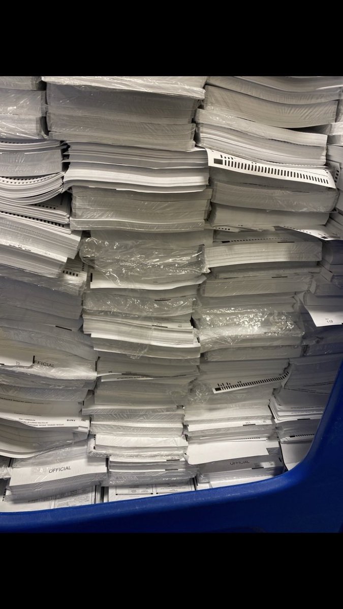 LLinWood's tweet image. Hey @FBI @GBI_GA @BrianKempGA @GeoffDuncanGA &amp;amp; @GaSecofState, why are there boxes of GA mail ballots hidden in warehouse in Fulton County, many shipped from Arizona?

GA election was a fraud. Do your damn jobs.