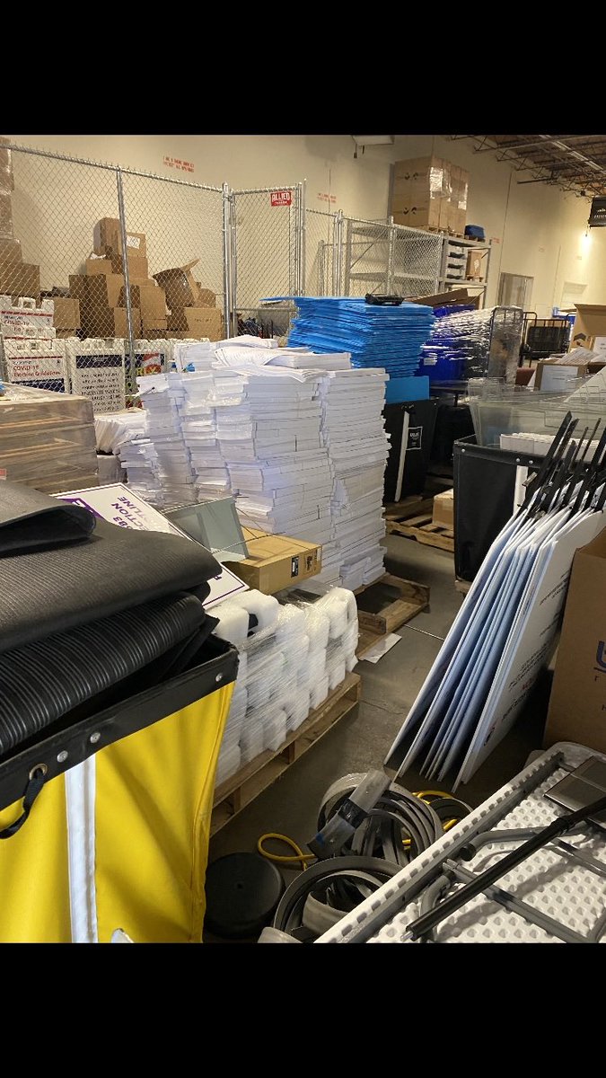 LLinWood's tweet image. Hey @FBI @GBI_GA @BrianKempGA @GeoffDuncanGA &amp;amp; @GaSecofState, why are there boxes of GA mail ballots hidden in warehouse in Fulton County, many shipped from Arizona?

GA election was a fraud. Do your damn jobs.