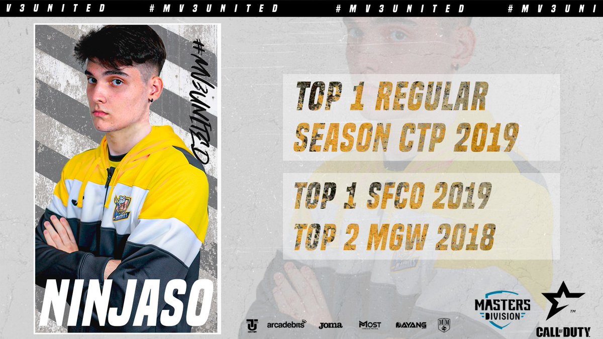 19 años, Sergio Díaz 🇪🇸 <a href="/Ninjaso_/">Ninjaso</a> Flex

➡️ Campeón #PlayOffs @Gamergy 2019
➡️ Campeón CTP #COD 2019 Fase regular
➡️ Campeón SFCO 2019
➡️ Ex equipos: <a href="/PushingGaming/">Pushing</a> <a href="/PAM_eSports/">PAM eSports</a>