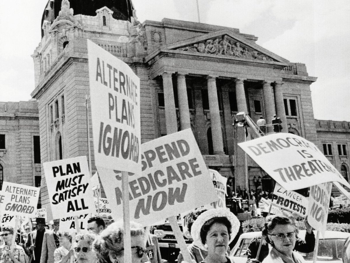 That was just the beginning and it was a battle. There was a lot of resistance, specifically from medical professionals. In 1962, CCF head and Premier Woodrow Lloyd (who rarely gets credit) introduced the "Saskatchewan Medical Care Insurance Act" which would cover even more.