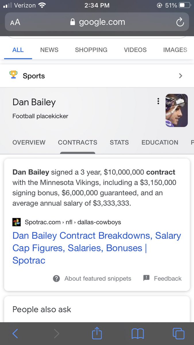 1RyanBusch's tweet image. 3 yrs $10mill just to miss 4 fg in one game