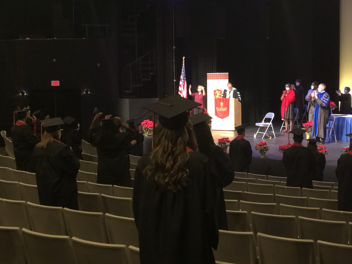 JosephGJoyner's tweet photo. Today we finished our fourth and final commencement ceremony on our Flagler College Tallahassee campus. Even though things looked different, I am so happy we were able to celebrate safely and as a Flagler family.  Congratulations Class of 2020! https://t.co/gWWHtzDvQe