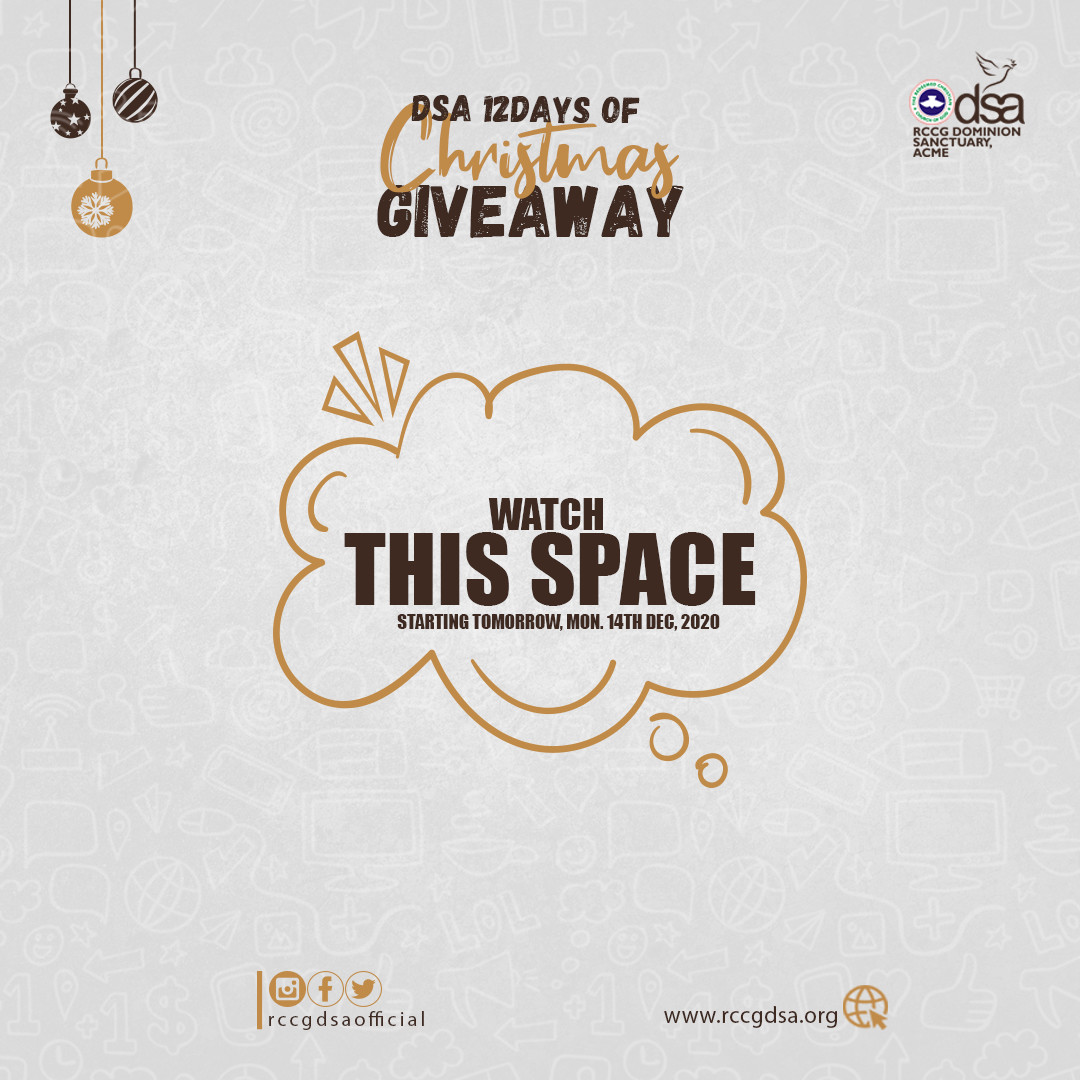 rccgdsaofficial's tweet photo. Are you ready? ๐จ๐จ๐จ๐จ
Turn on your post notification because itโs that time of the year when we give give give๐๐ป๐๐ป ๐๐ป
As we countdown the 12 Days to Christmas, you can win our Sure Gifts vouchers. *whoop whoop*
#DSA12DaysOfChristmas https://t.co/d99ZyMz8MK