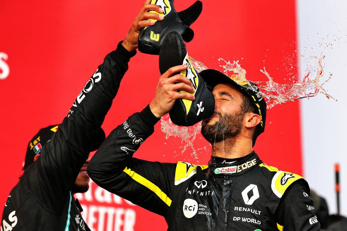Riccardo getting not 1 but 2 podiums for Renault