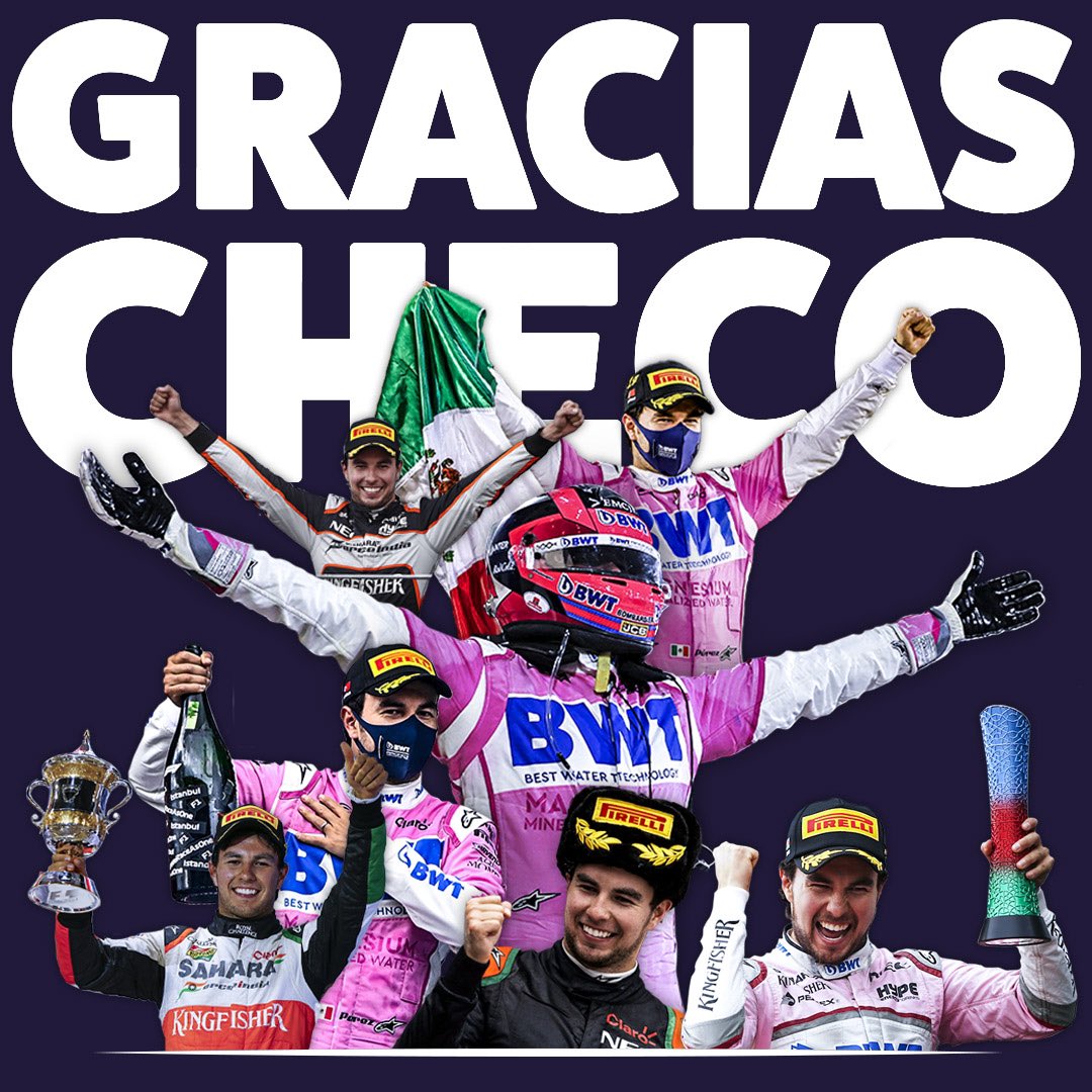 Perez winning a race