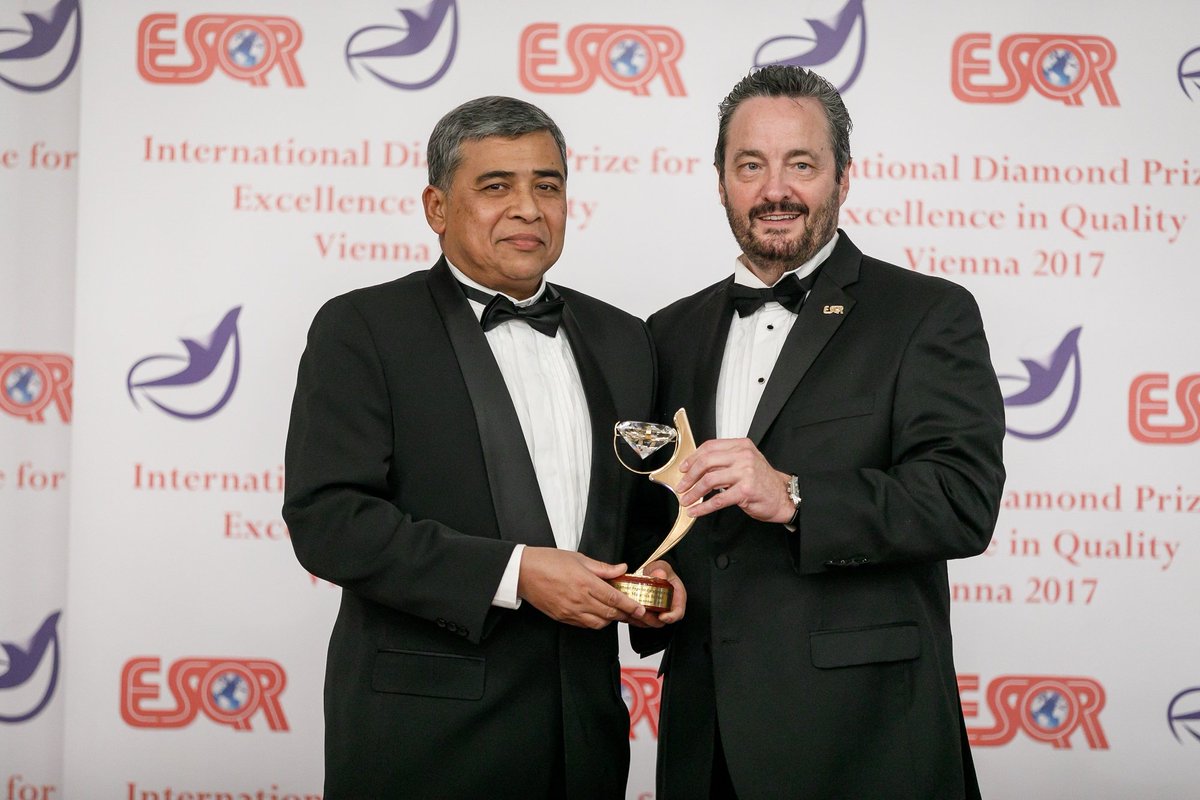 Prasarana Malaysia Bhd, sebuah GLC di bawah  @MOFmalaysia juga menerima "anugerah" oleh ESQR pada 2016 di Berlin, Jerman.Prasarana menerima"anugerah" ESQR sekali lagi pada 2017 di Vienna, Austria.