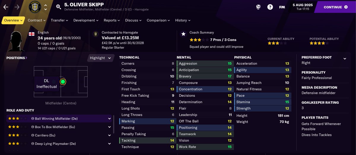 Transfers before the sixth season