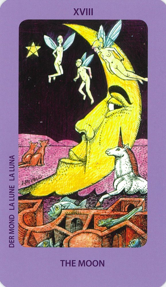 Tarot card art by Hans Arnold. 