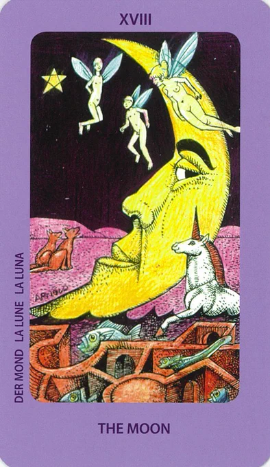 Tarot card art by Hans Arnold. 