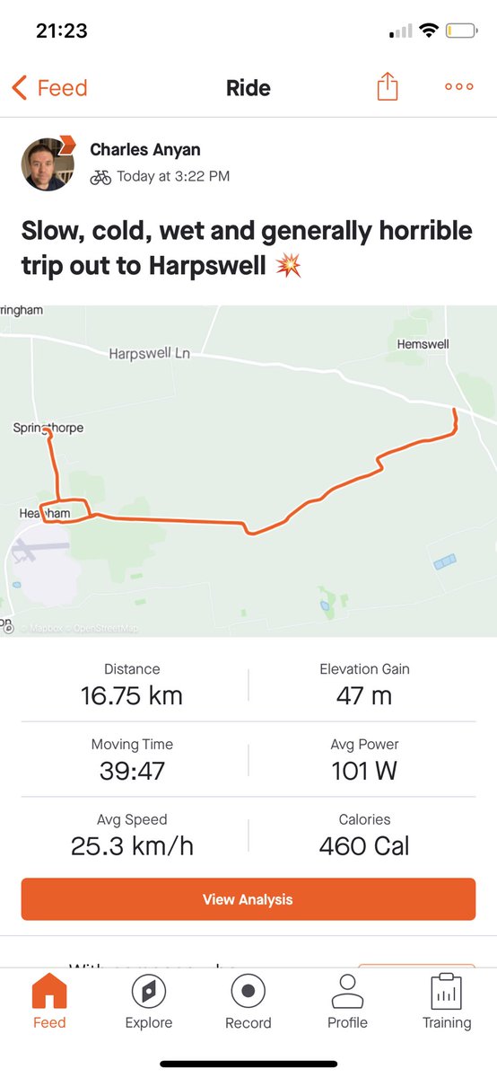 CharlesAnyan's tweet image. Cracking cycle out to #Harpswell. It’s been a great weekend for getting the fitness up 💥