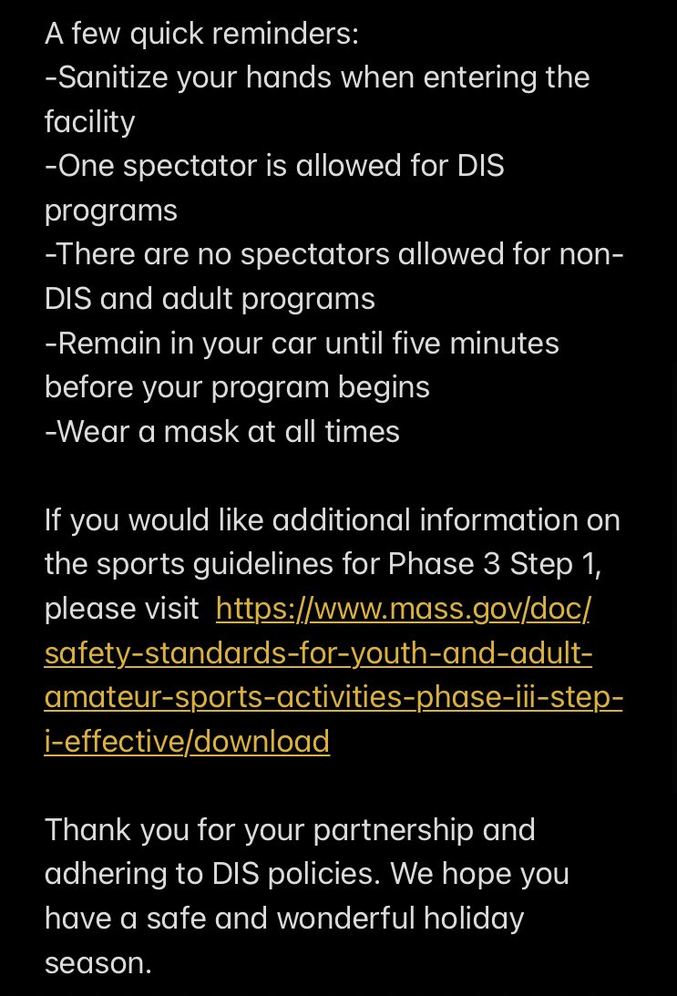 DanversIndoor's tweet photo. Thank you and stay safe! 
-Danvers Indoor Sports https://t.co/xXxqlpRzIk