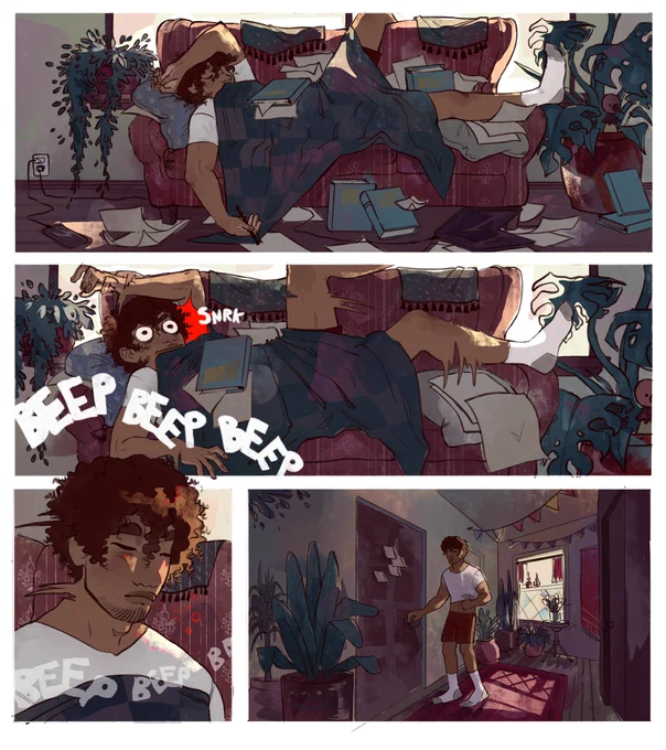 Oc comic! Atlas will wear anything and Ricket doesn't compromise on sleep 