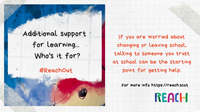 parentforumscot's tweet photo. People sometimes think only pupils with a diagnosis or a particular condition can get #AdditionalSupportForLearning in school.

But there are lots of reasons why you might need extra support with your learning at school sometimes.

Via @Reach_Scot

https://t.co/Qyr8yQOO6C https://t.co/YUWBOtAgXs