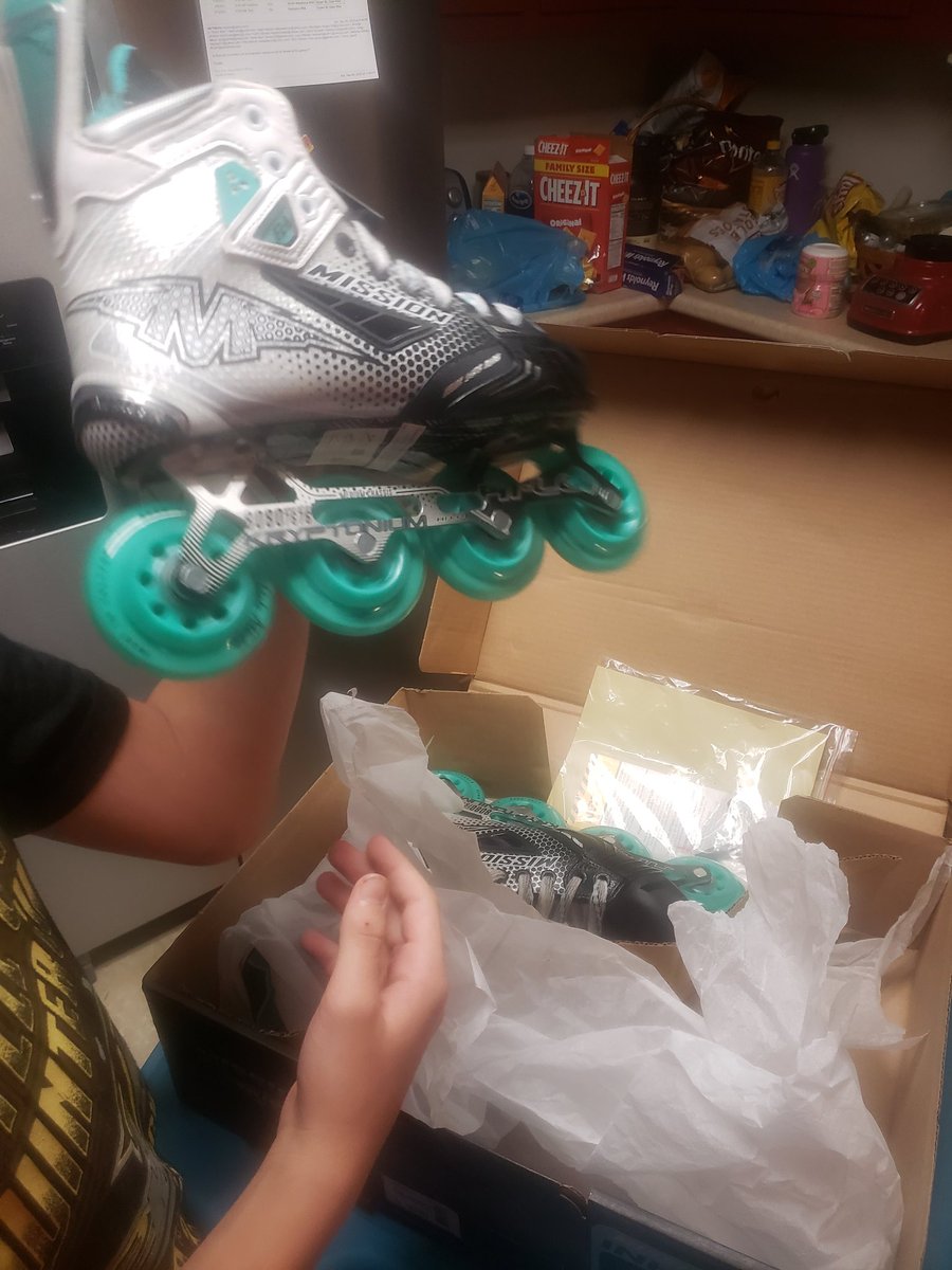 I was skeptical but this was the real thing. My son won these amazing Mission skates from <a href="/BauerHockey/">BAUER Hockey</a> Holiday contest.