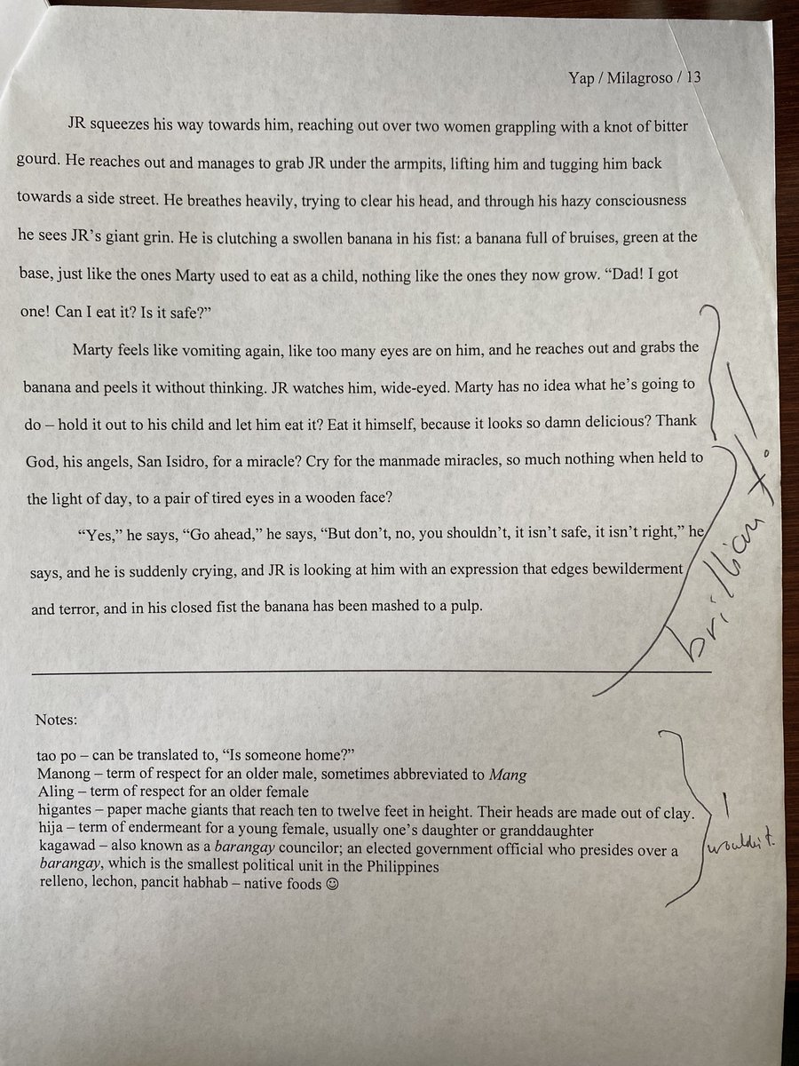 I wanted to make it easier on the reader, so at the end of the story I included notes and translations. Nalo said "I wouldn't." She completely shifted for me what it meant to think about audience, *who* I was writing for.I don't need to hold your hand for my stories.