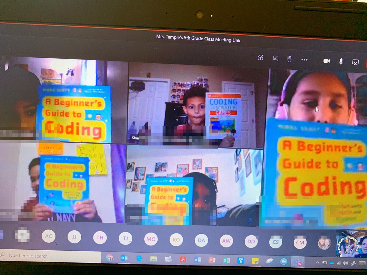 MindyPastuszak's tweet image. 5th @BobcatsSTEAM have been coding w/ me 3 years & excited to share @scratch books they got in their #homelearning packets! Great way to celebrate #HourOfCode2020! Super discussion about #blockbasedprogramming & @ThePSF! Love for @Coding2Learn to meet Ss & give words of wisdom!