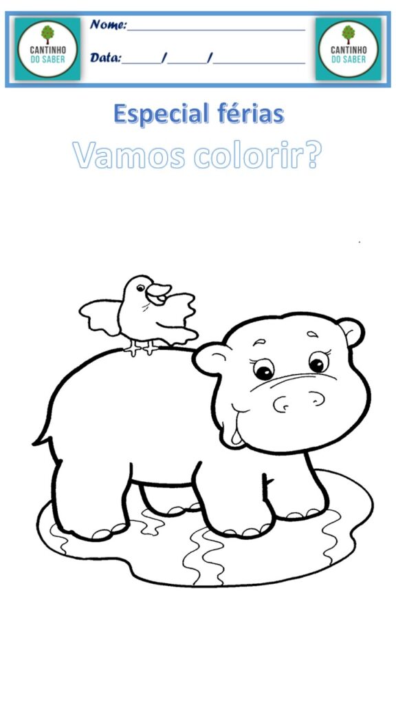 Arquivos desenho para colorir - Atividades para a Educação Infantil -  Cantinho do Saber