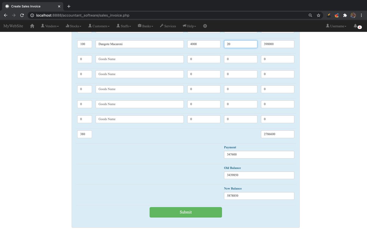 iFarouqDev's tweet image. Day 13 of #100DaysOfCode 
Still working on front end of #AccountantSoftware.

Guys, today I have done with receipts form also, and it’s aggregation function as I did on invoice, which will help user to calculate their entries (money) without much man-power😃
See you tomorrow guys