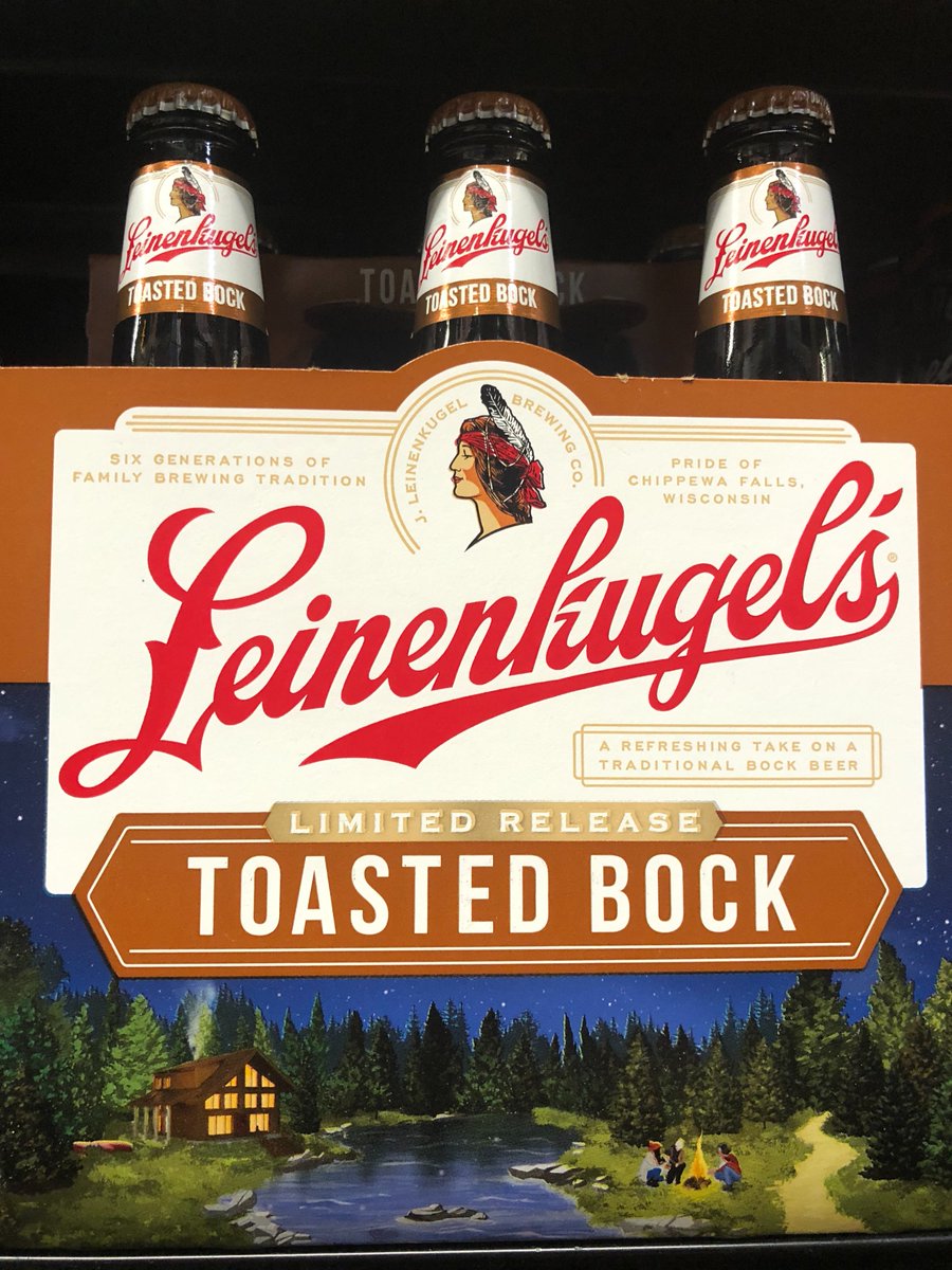 csbev's tweet photo. The Bock is back! We've got more @Leinenkugels Toasted Bock on trucks heading #MO side to start the week, grab a 6er of this and cozy up Kansas City, it is delicious! #JoinUsOutHere https://t.co/4C7CkEONRt