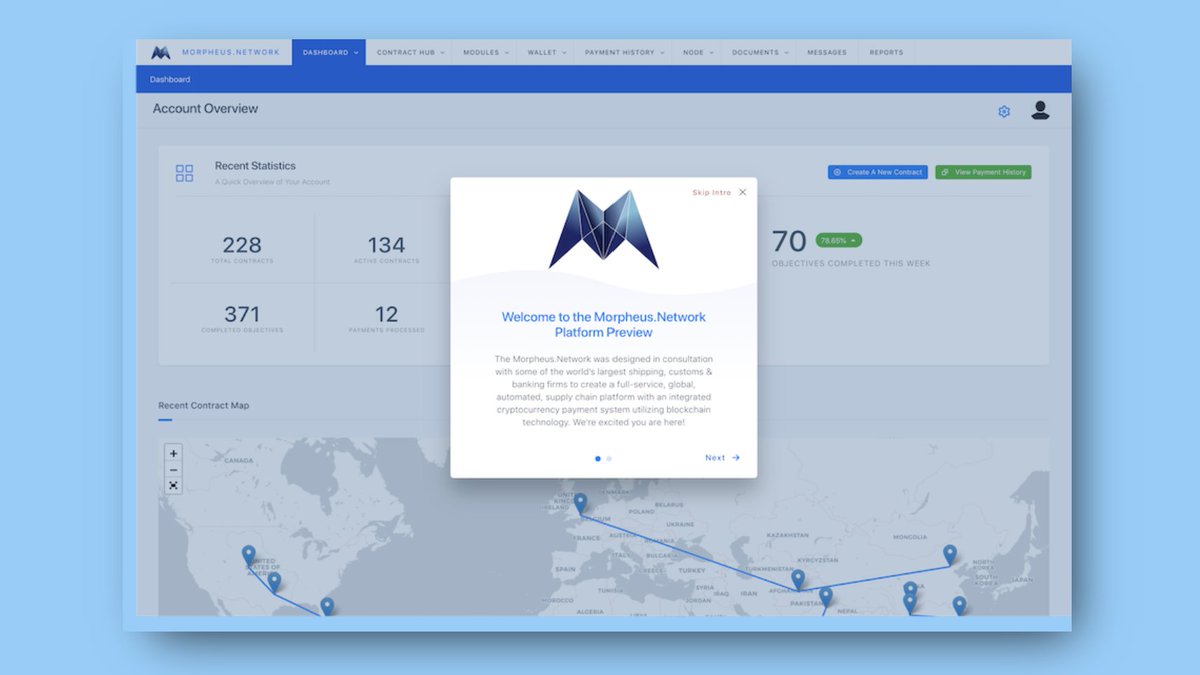  #GoalCreating a transparent and efficient platform to streamline the global supply chain. Morpheus utilizes public and permissioned blockchains to utilize decentralized advantages while maintaining the security and privacy of user’s data. $MRPH