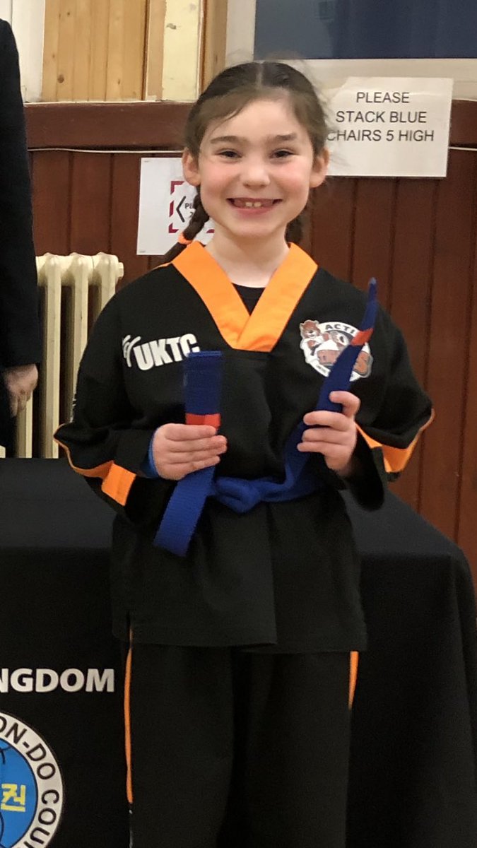 Ems_79's tweet photo. So this happened today! Miss O has rounded off an astonishing year with a huge promotion to her red tags! 😲💪 Massive thanks to @MariaUKTC for being the best instructor and mentor any little girl could have. @sarah_stirton @MorayPS #practicelikeaboss #performlikeaboss https://t.co/SNLcgM4pAw