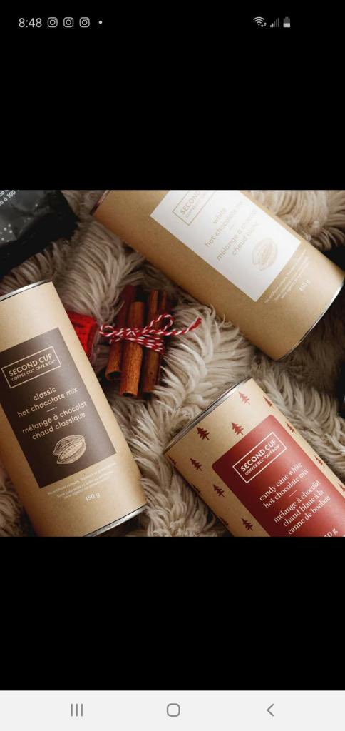 secondcupoakvi1's tweet photo. You've been asking and we've been listening. All Second Cup Hot Chocolate is now back in stock 
Run don't walk to get your hands on this season's favourites before they sell out again! #secondcupdowntownoakville https://t.co/0ZkB7lGYG7