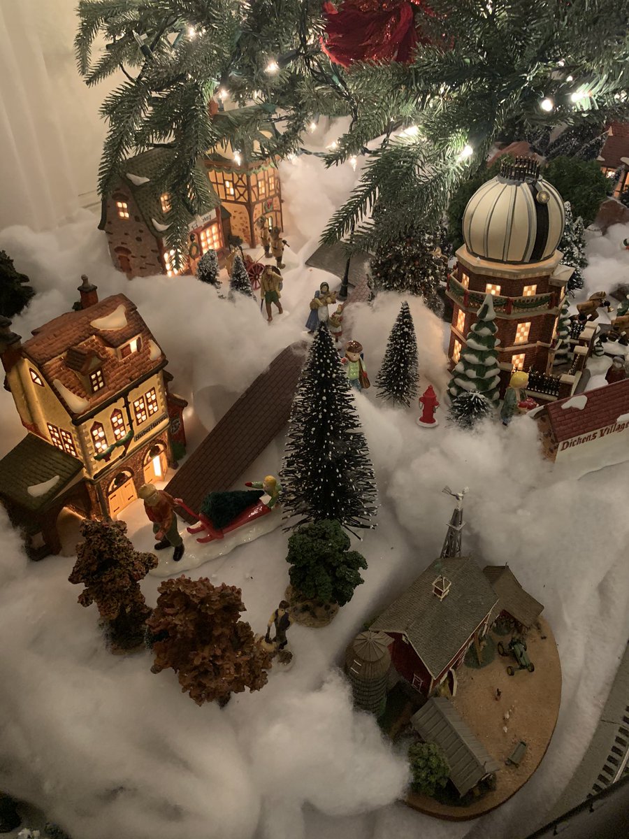 Matthew25870684's tweet photo. Sure glad Matthew still likes to recreate his Christmas Village every year! He always has so much Christmas spirit! https://t.co/9ria3GAsXU