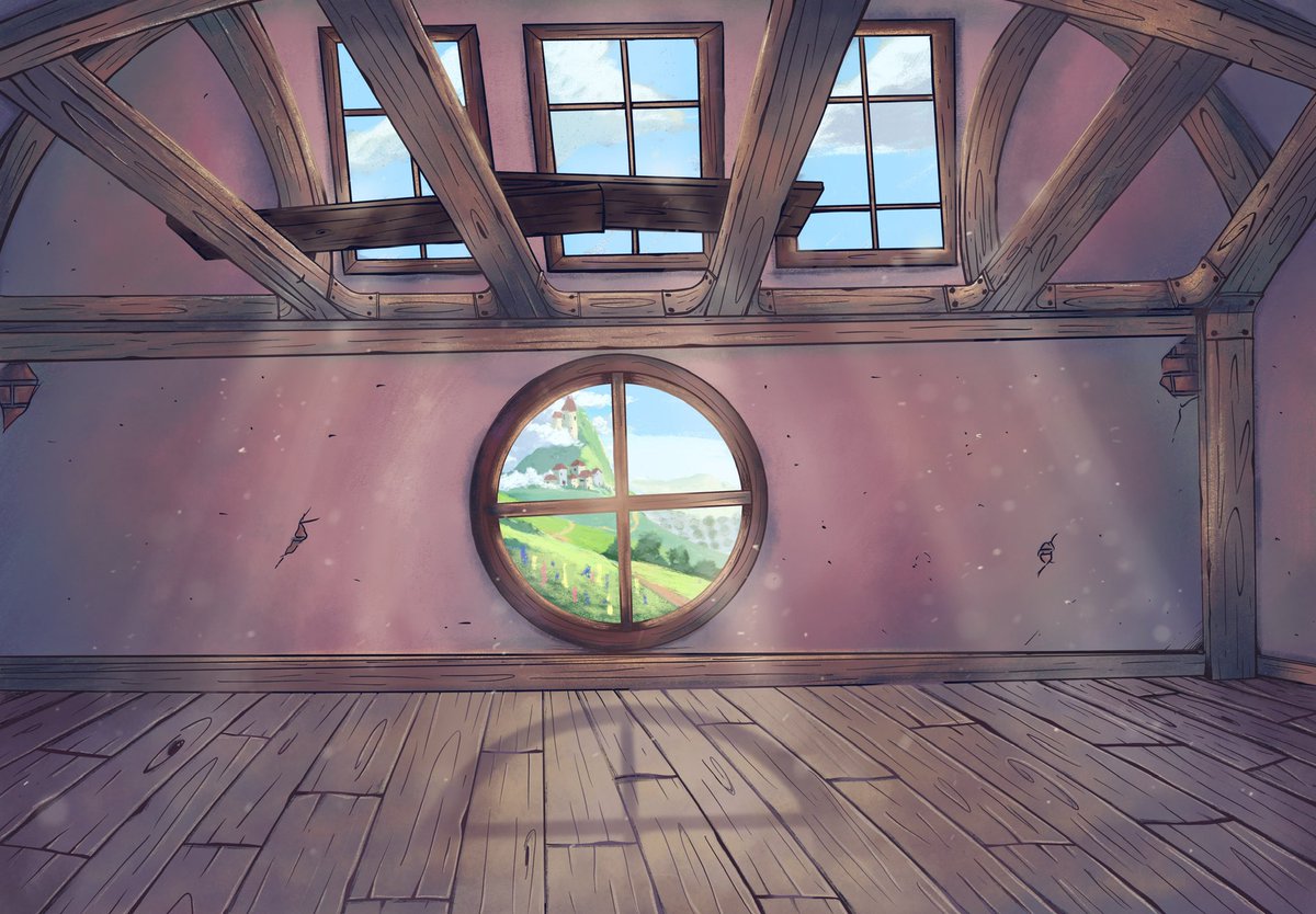 aokstudios's tweet photo. Started with a sketch, now completed the room. Slowly moving on to the furniture and items in the room. #wip #wipart #digitalillustration #aokstudios #procreate #myart https://t.co/udlsGOKEFJ