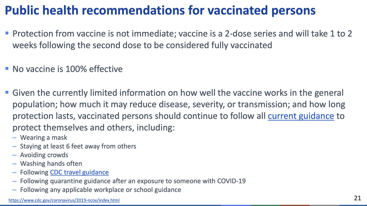 "Should I behave any differently after I have received the vaccine.. i.e. can I stop wearing a mask?"