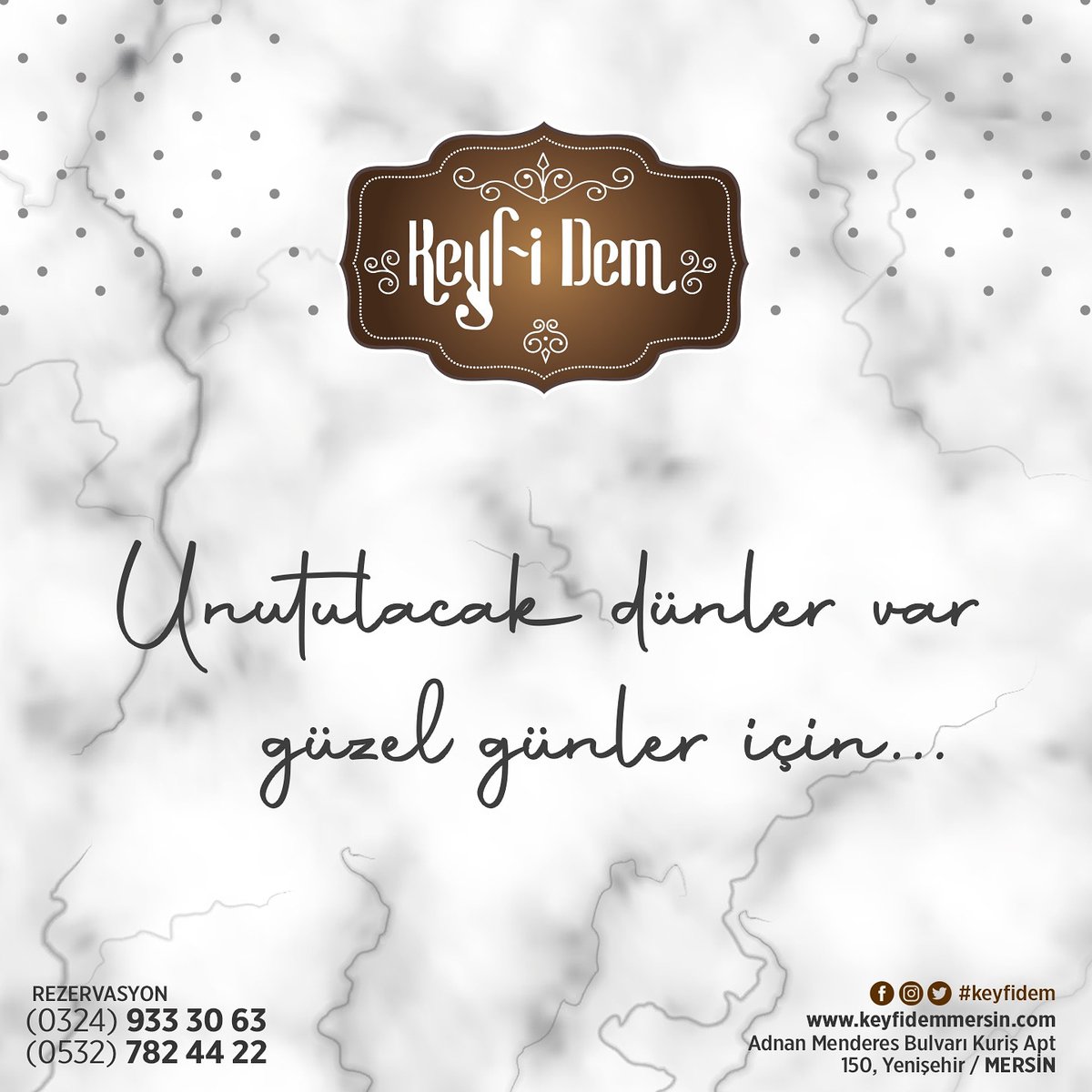 keyfidemmersin's tweet photo. Unutulacak Dünler Var
Güzel Günler İçin...

#keyfidem #keyfidemmersin #meyhane #eğlence #yeninesilmeyhane #fasıl #canlımüzik https://t.co/O8XcGTyh2Q