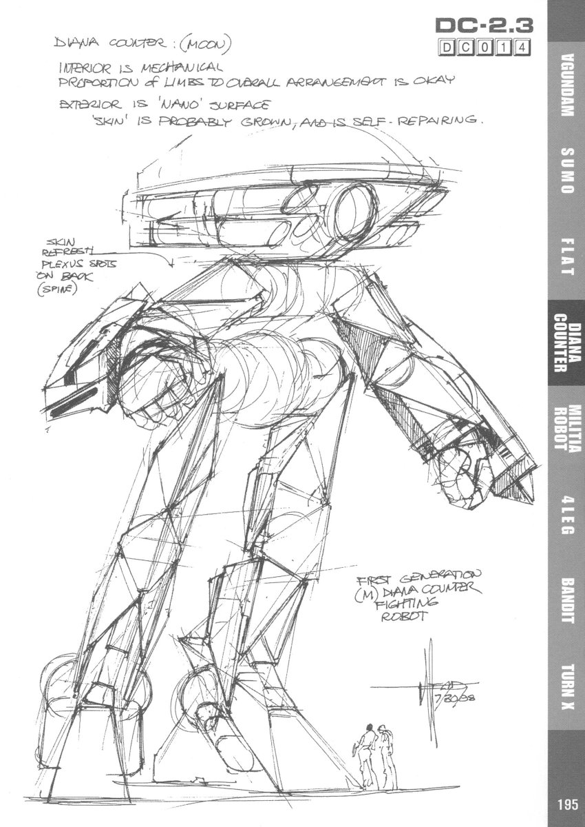 Syd Mead's 2nd presentation of the WaDom. The design is matured and finalized.