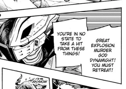 It would be a really good running gag if everyone kept using bakugous full hero name and not just dynamight 