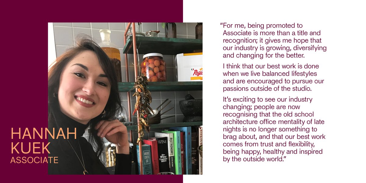 We are very pleased to announce some much-deserved senior promotions across our Melbourne, Sydney and Adelaide studios. Congratulations Associate Hannah Kuek! 

bit.ly/3n2PuHM