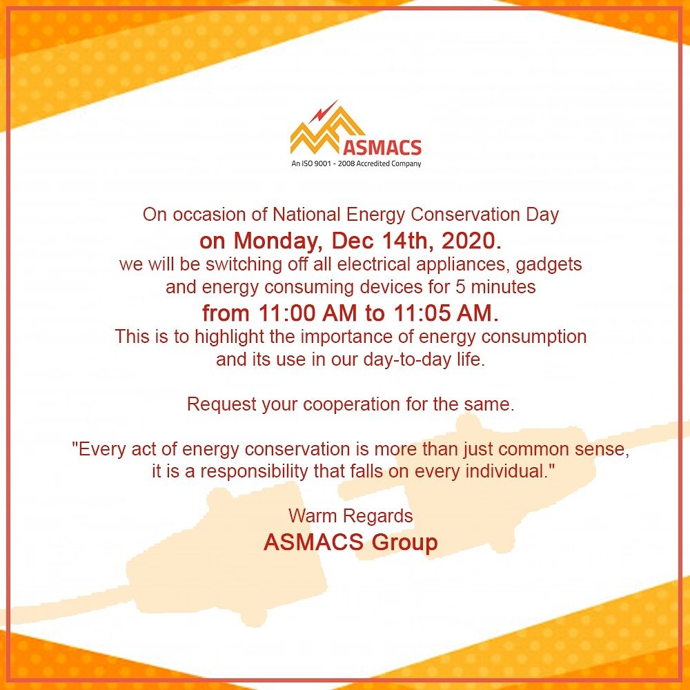 AsmacsSkill's tweet photo. National Energy Conservation Day! https://t.co/lfoleYglwi