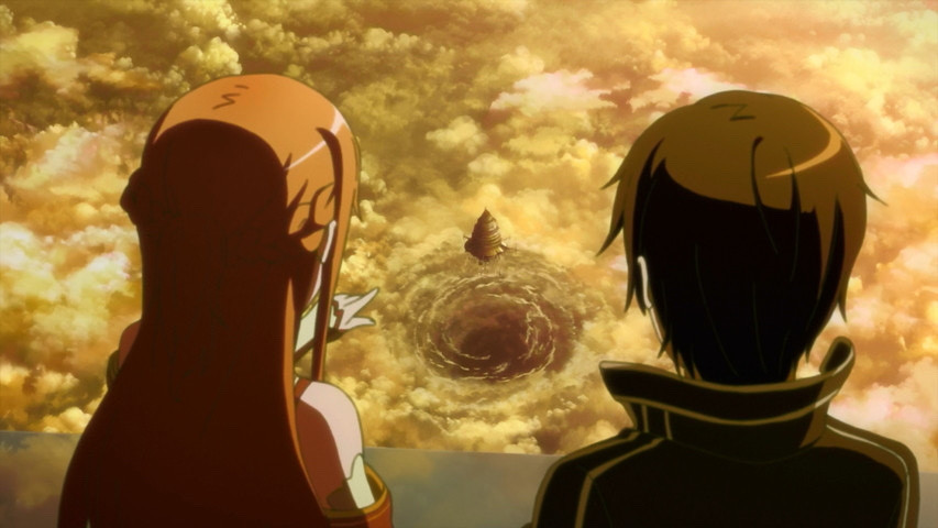 VirtualHiga's tweet image. ❝I couldn't help but remember a similar moment, another view of infinite sunset as I sat side by side with Asuna, watching the end of Aincrad. Her voice echoed in my ears: We'll always be together.❞