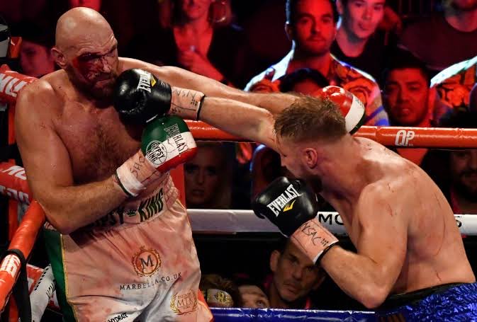 BoxerReverend's tweet image. I think Joshua will be watching the Fury Wallin fight  a few times