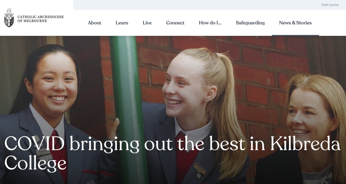 aSftomorrow's tweet photo. "Talking to the girls, they’ll say that they’ve become more independent in their learning, that they’ve grown..."

Recently Kilbreda College's Principal Nicole Mangelsdorf was interviewed by @CatholicMelb regarding learning during Covid: https://t.co/4jBM3IAgB0 #aSft https://t.co/DUSnrd6edz