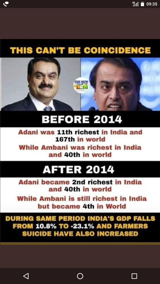 DrBRAmbedkar10's tweet image. This is possible only one way, and you are intelligent ,
I can&apos;t say that😅
#ModiHaiAmbaniKa 
#ModiHaiToMumkinHai 
#किसान_कमल_काटेगा