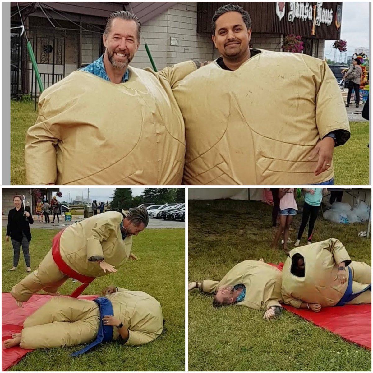 jasonsweet419's tweet photo. Good old days, #SumoWrestling for Charity with my friend and brother @badialh 🤙🏼
#Union #Family #GreatTimes #MembersAndFamiliesFirst #RonaldMcDonaldHouse #TeamstersCanada #Teamsters https://t.co/ulw24TZ0TM