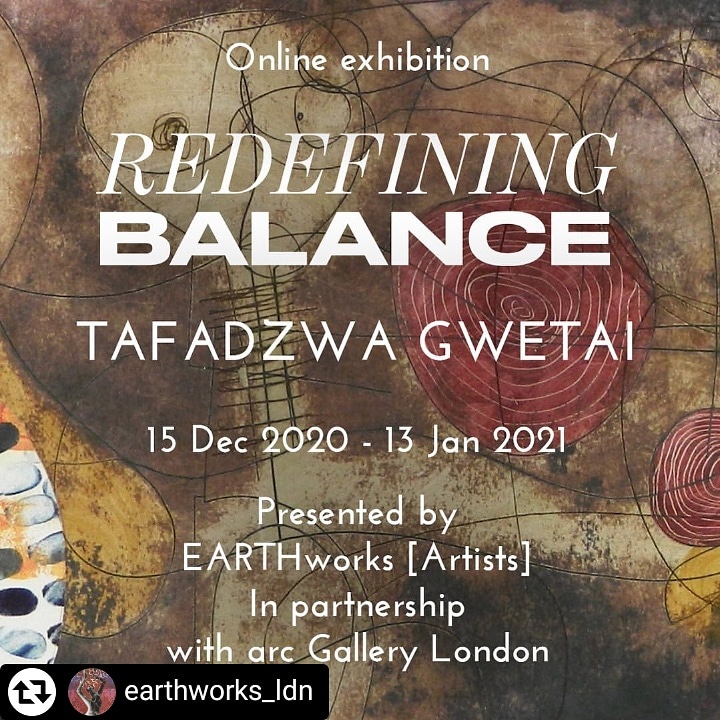 As part of EARTHworks [Artists] I am proud to share our upcoming project. Co-curated by @artmaroon and featuring artworks by Tafadzwa Gwetai. For more information follow our Instagram page  @earthworks_ldn.... Ps:@efie41209591 This is part of the project I mentioned to you.