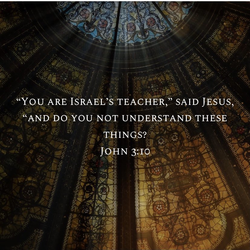 Oftentimes we can get caught up in one and forget the other, this can happen to all of us. Jesus himself is taken back when he learns of Nicodemus not understanding the necessity of being reborn.