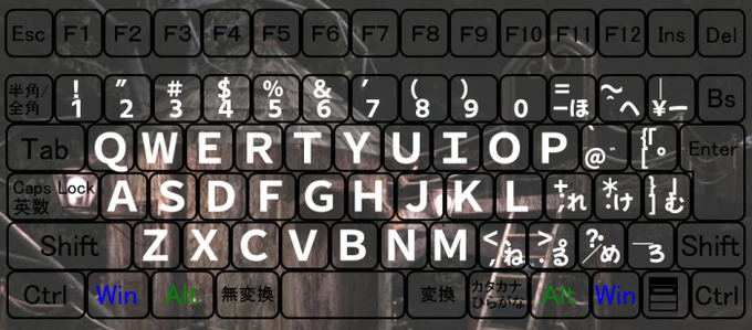 フリーフォントでキーボード画像作成のtwitterイラスト検索結果