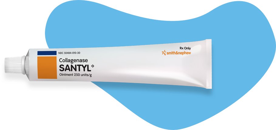 7/If the ulcer has overlying fibrinous debris, debridement is helpful. Skin ulcers heal from the periphery in, so anything standing in the way needs to be removed. An easy way to start is to use chemical debridement first with collagenase (Santyl) or Medi-honey.